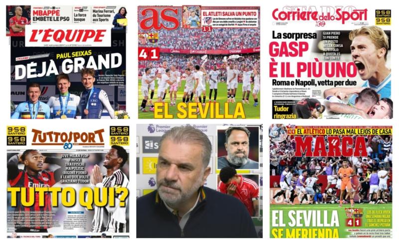 فيفا العرب |أبرز عناوين أغلفة الصحف العالمية: “إشبيلية يكتسح برشلونة بنحو 4 أهداف مقابل هدف”