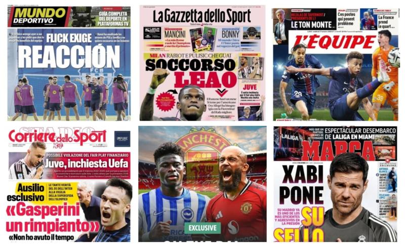 فيفا العرب |أبرز عناوين أغلفة الصحف الرياضية العالمية: “استعداد برشلونة لمباريات ميامي وفياريال”