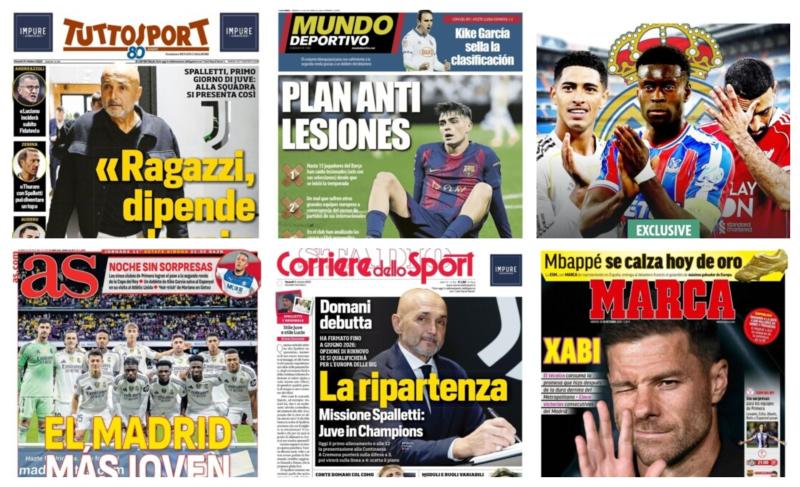 فيفا العرب |أبرز عناوين أغلفة الصحف العالمية: “سباليتي يوقع حتى يونيو 2026 مع خيار التجديد”