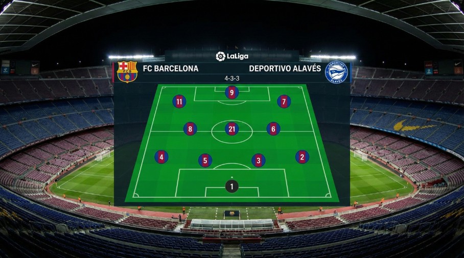 فيفا العرب |التشكيلة الرسمية لـ برشلونة لمواجهة ألافيس في الدوري الإسباني