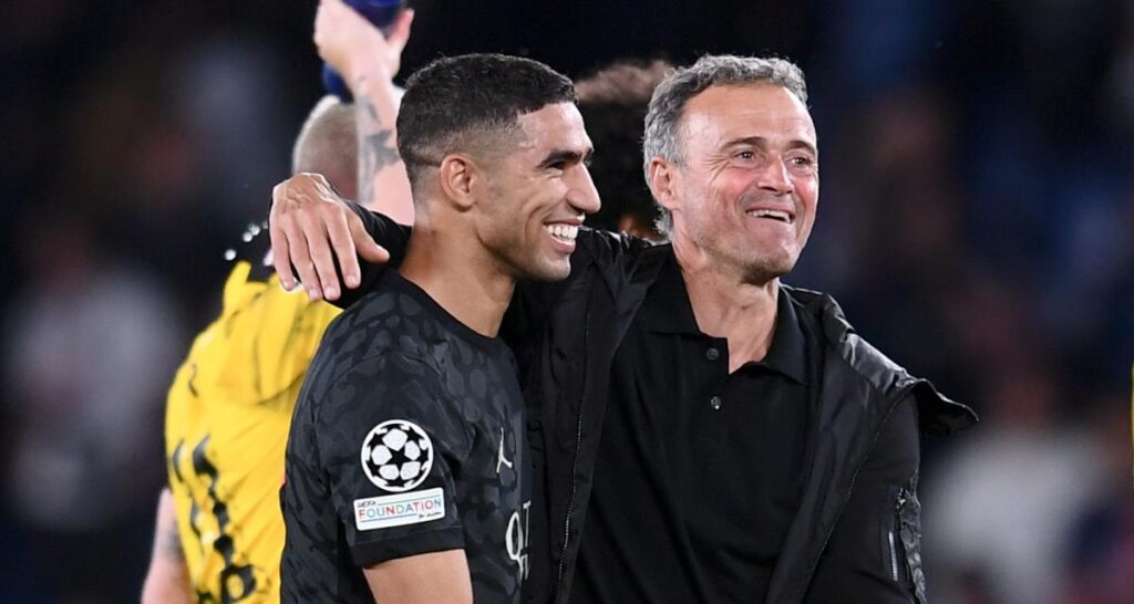 فيفا العرب |إنريكي يثني على أشرف حكيمي بعد تتويجه بأفضل لاعب في إفريقيا