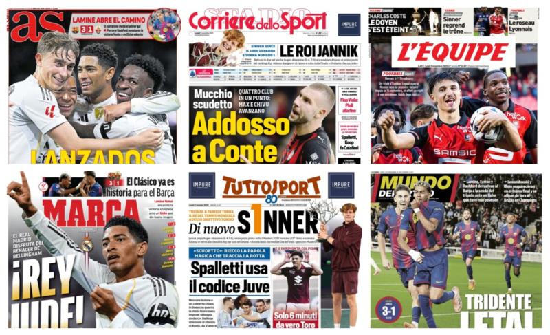 فيفا العرب |أبرز عناوين أغلفة الصحف العالمية: “الملك بيلينجهام: ريال مدريد يستمتع بعودة نجم الفريق”