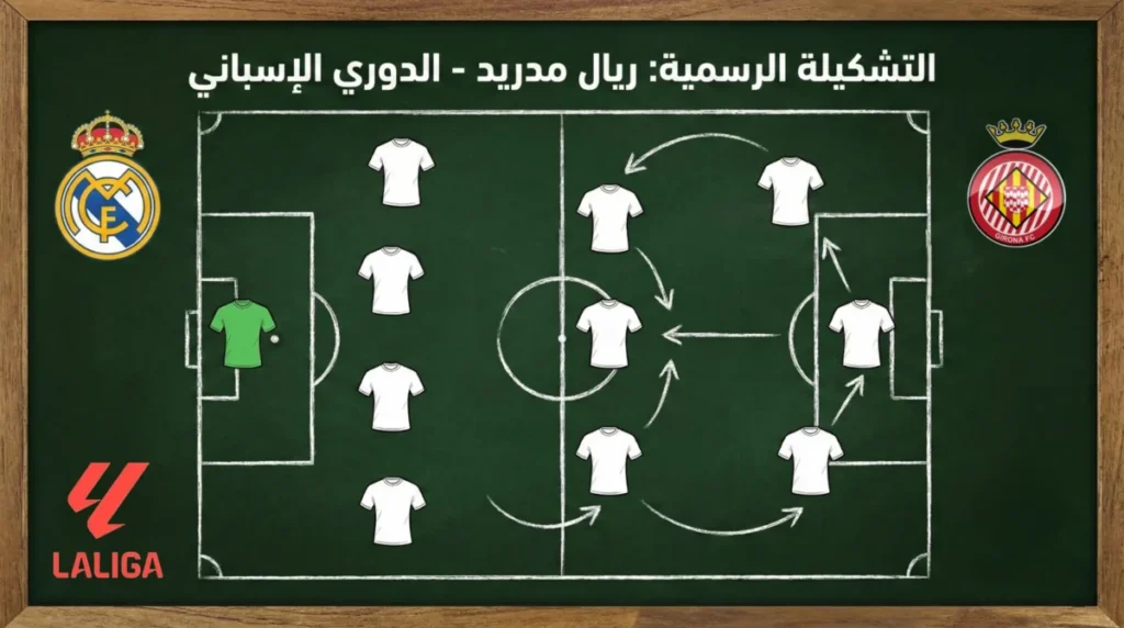 فيفا العرب |التشكيلة الرسمية لـ ريال مدريد لمواجهة جيرونا في الدوري الإسباني