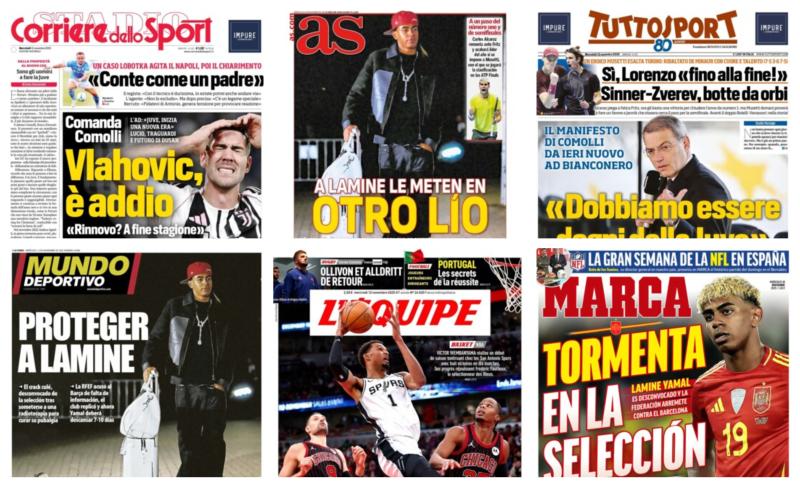 فيفا العرب |أبرز عناوين أغلفة الصحف العالمية: “أزمة جديدة حول غياب لامين يامال عن منتخب إسبانيا”