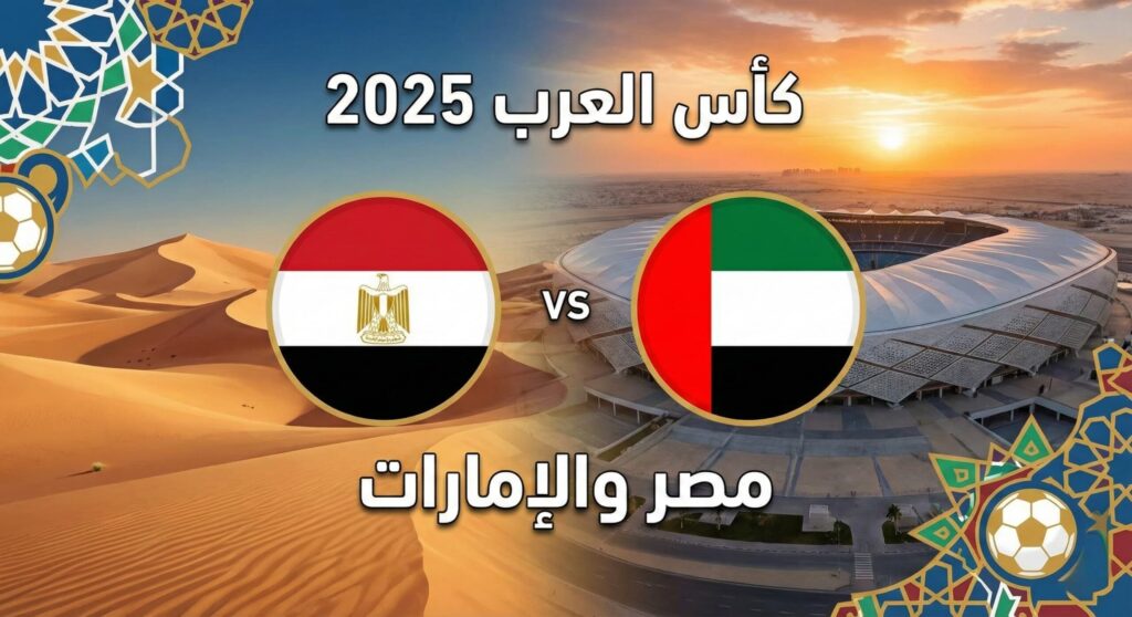 فيفا العرب |تقديم مباراة مصر والإمارات في كأس العرب 2025