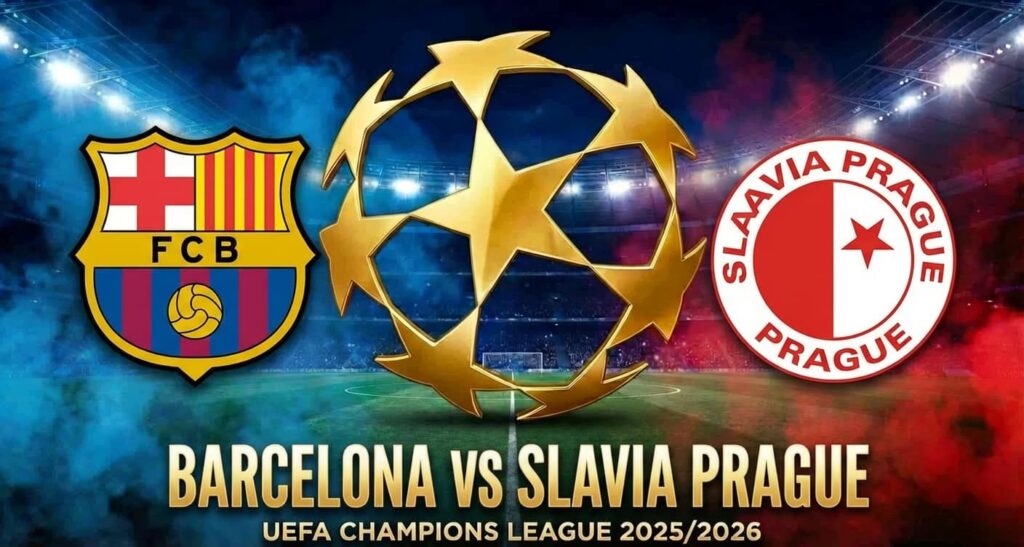 فيفا العرب |تقديم مباراة برشلونة وسلافيا براغ في دوري أبطال أوروبا 2025/2026