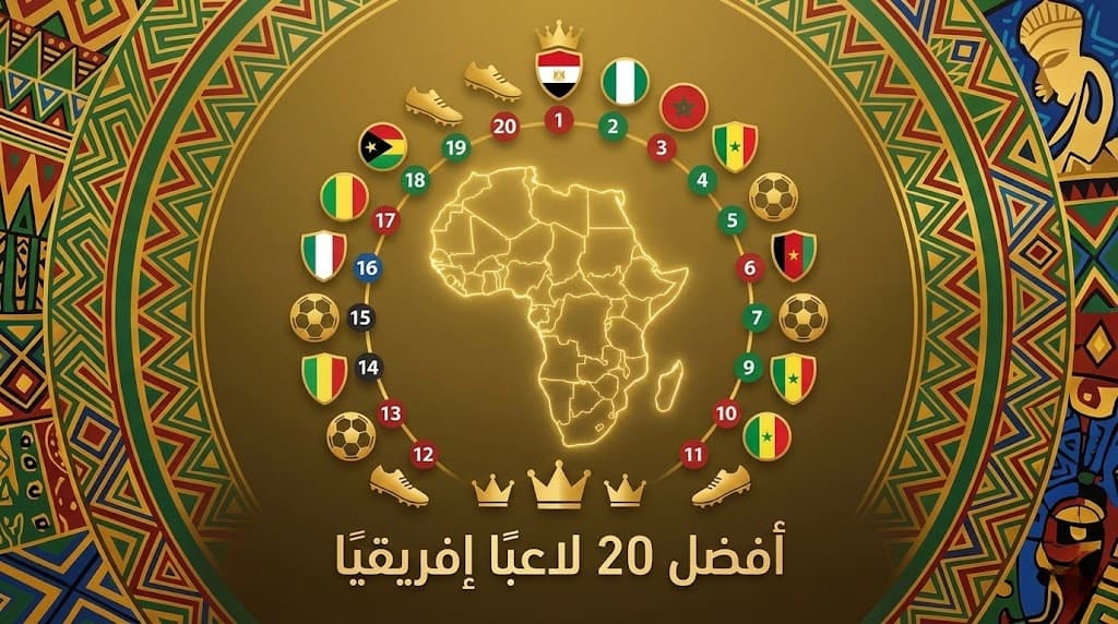 فيفا العرب |قائمة أفضل 20 لاعباً إفريقياً في عالم الساحرة المستديرة لعام 2026