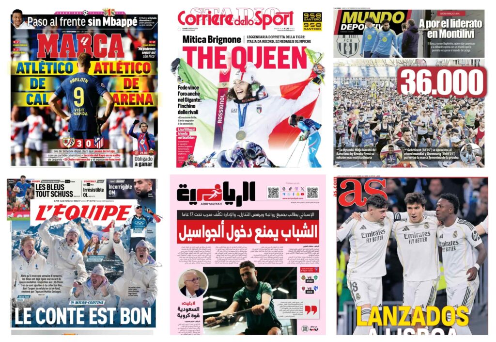 فيفا العرب |أبرز عناوين أغلفة الصحف الرياضية العالمية: “زلزال في مدريد.. وأزمات فنية تضرب الكبار”