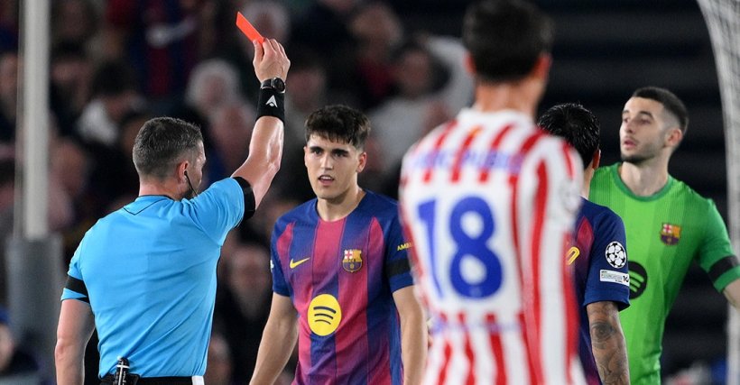 برشلونة يدرس تقديم شكوى رسمية إلى الاتحاد الأوروبي لكرة القدم ضد حكم مباراة أتلتيكو مدريد