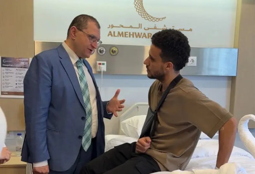 مصطفى فتحي يخضع لعملية جراحية ناجحة في الترقوة