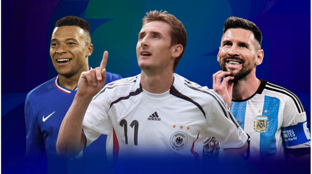 هل سيحطم ليونيل ميسي أو كيليان مبابي الرقم القياسي لهدافي كأس العالم؟